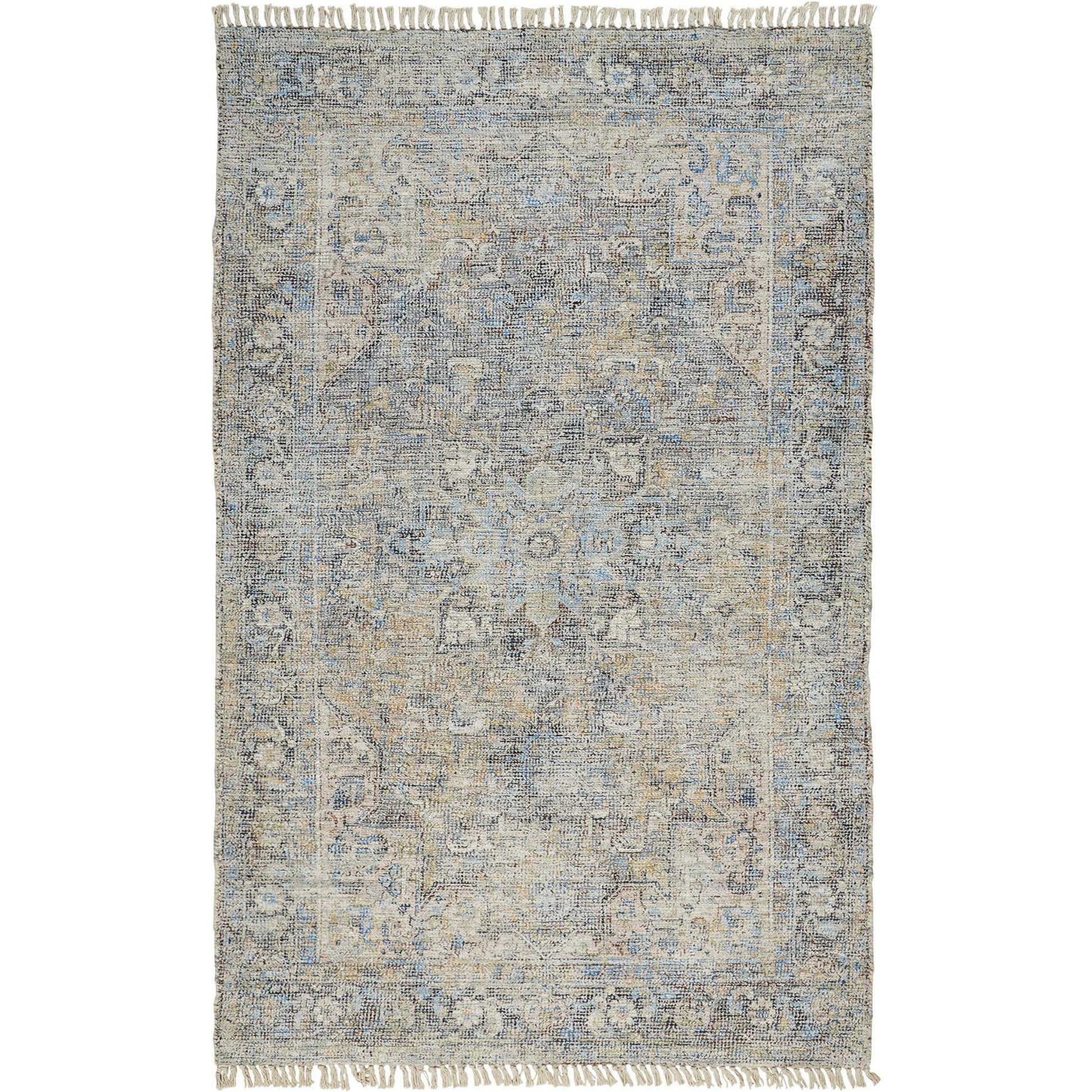 Caldwell Transitional Rug - 8802F by Feizy in blue, gray, tan. Made from wool, viscose in a unique style.