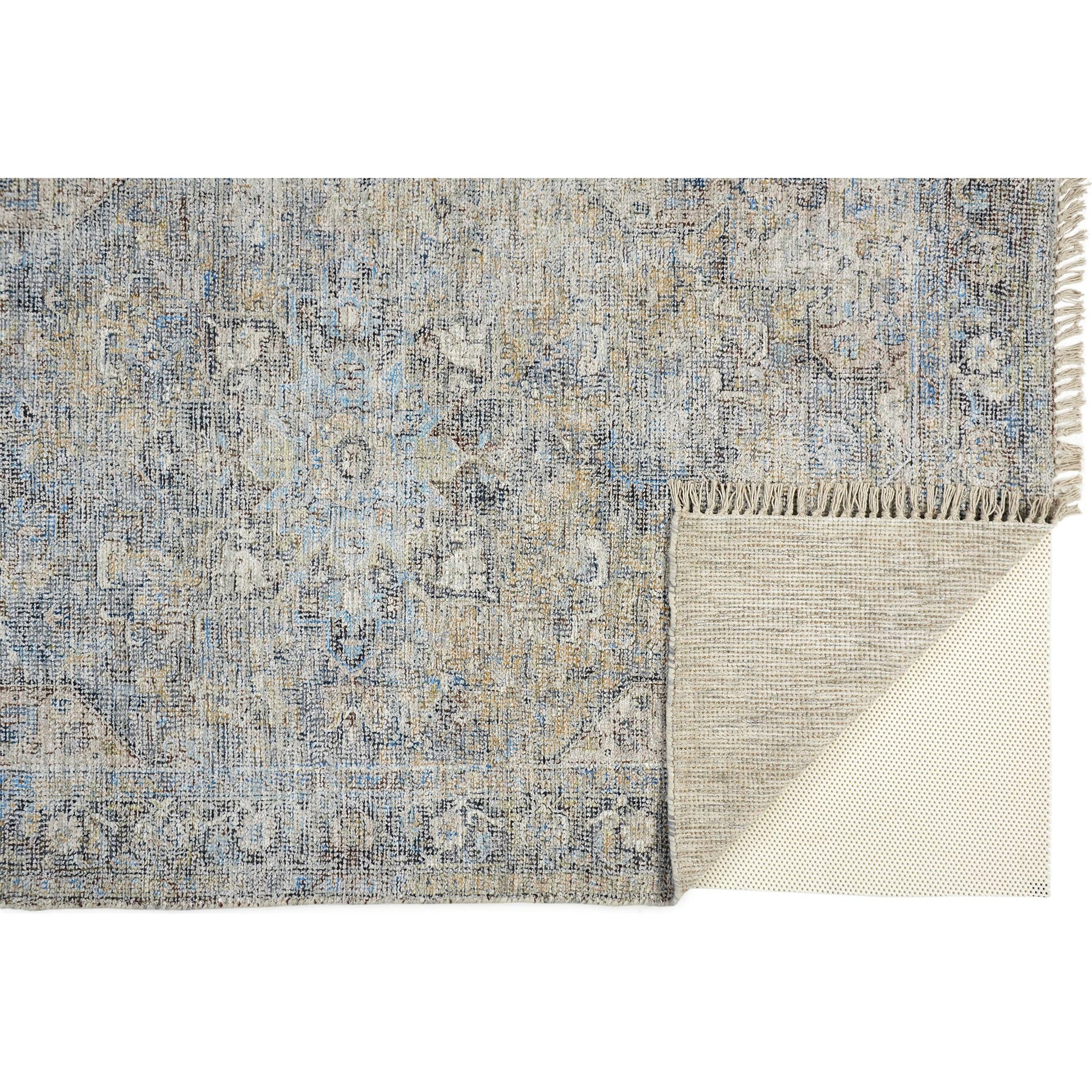 Caldwell Transitional Rug - 8802F by Feizy in blue, gray, tan. Made from wool, viscose in a unique style.