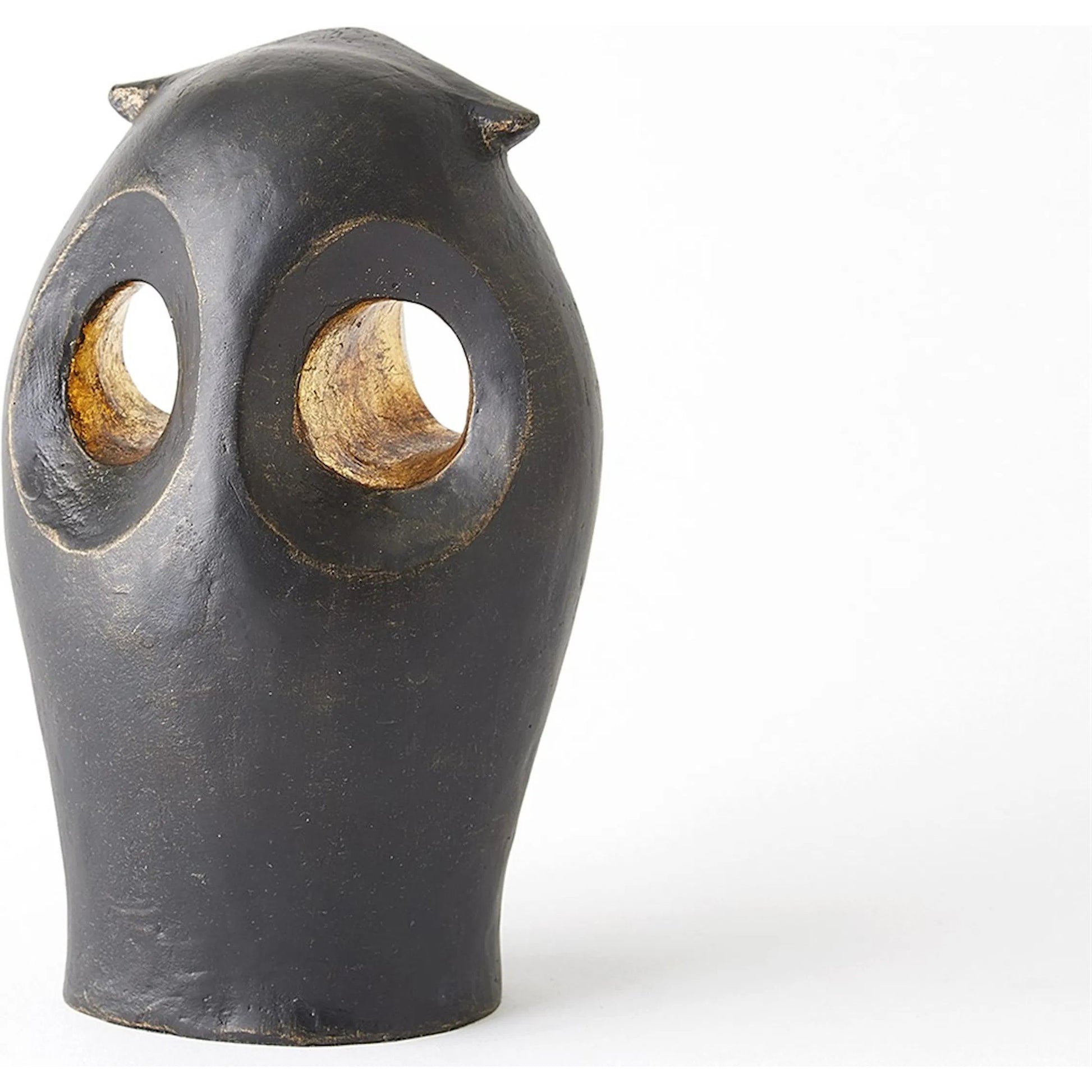 Gold Leafed Owl by Global Views in gold and bronze. Made from unique in a modern style.