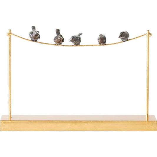 Birds on a Wire by Global Views in bronze. Made from unique in a unique style.