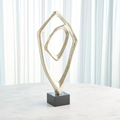 Interplay Sculpture by Global Views in marble. Made from unique in a modern style.