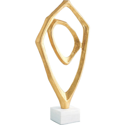 Interplay Sculpture by Global Views in marble. Made from unique in a modern style.