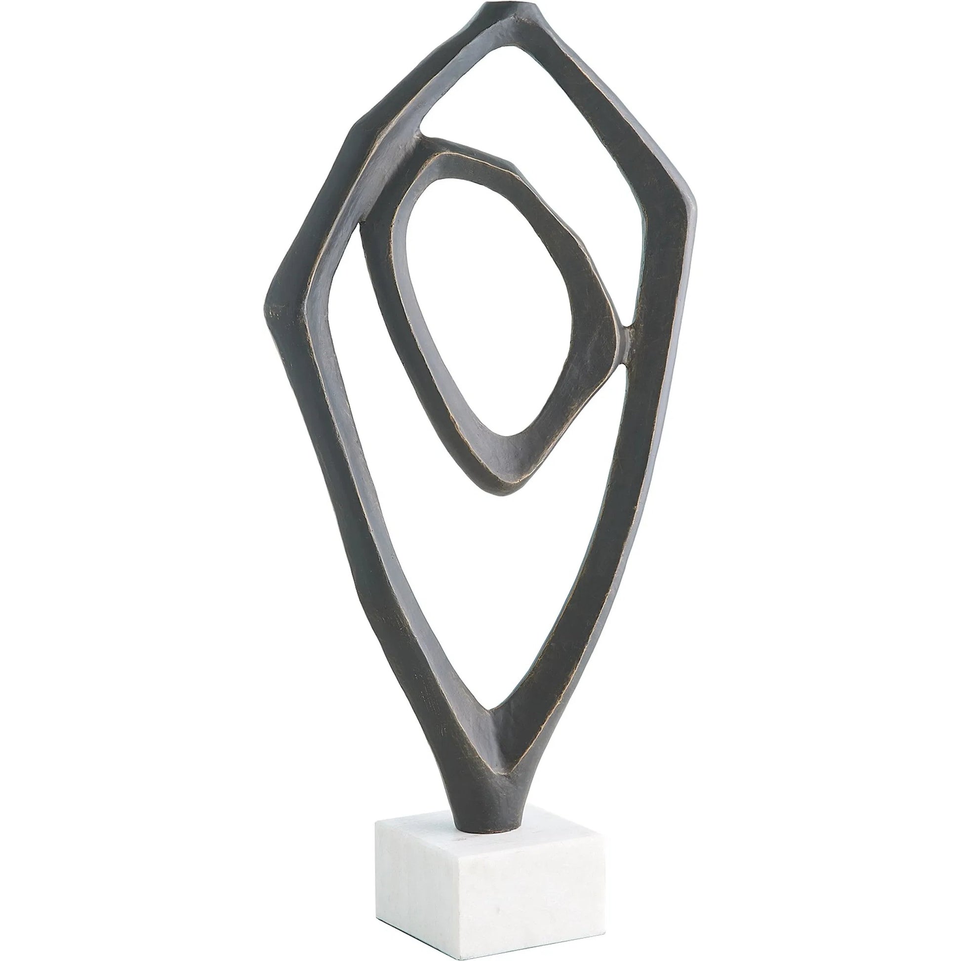 Interplay Sculpture by Global Views in marble. Made from unique in a modern style.