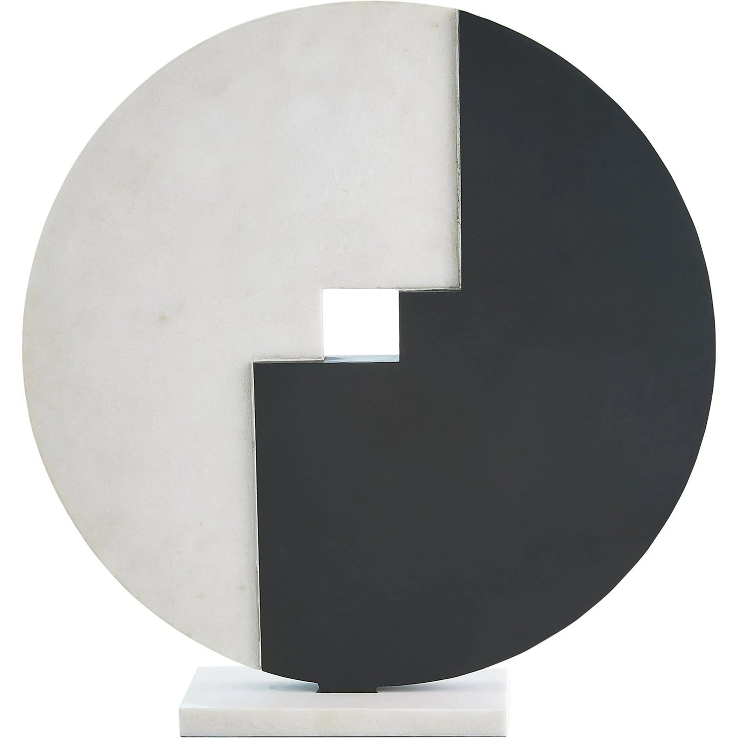 002 SI-2324480 | Additional Silo | Stone Allion Sculpture by Global Views in white and marble. Made from unique in a modern style.