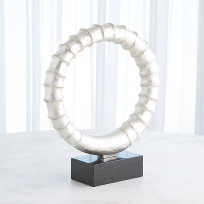 Infinity Horn Sculpture by Global Views in marble. Made from unique in a modern style.