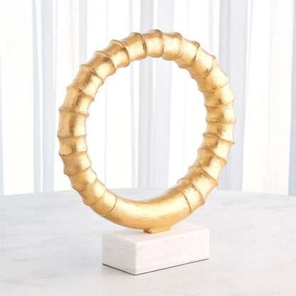 Infinity Horn Sculpture by Global Views in marble. Made from unique in a modern style.