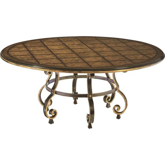 Aria Round Dining Table by Maitland-Smith. Made from unique in a traditional style.