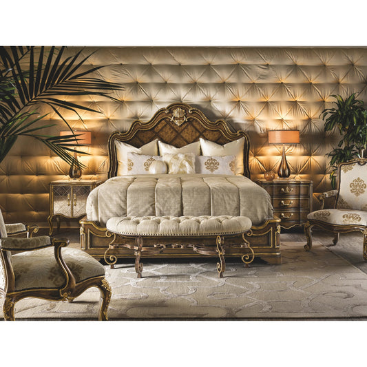 Aria King Panel Bed by Maitland-Smith. Made from unique in a traditional style.
