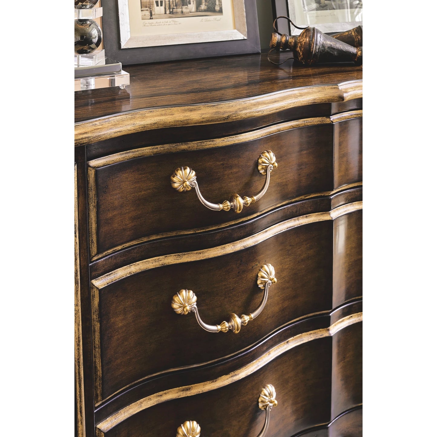 002 SI-2015954 | Closeup | Aria Dresser by Maitland-Smith. Made from unique in a traditional style.