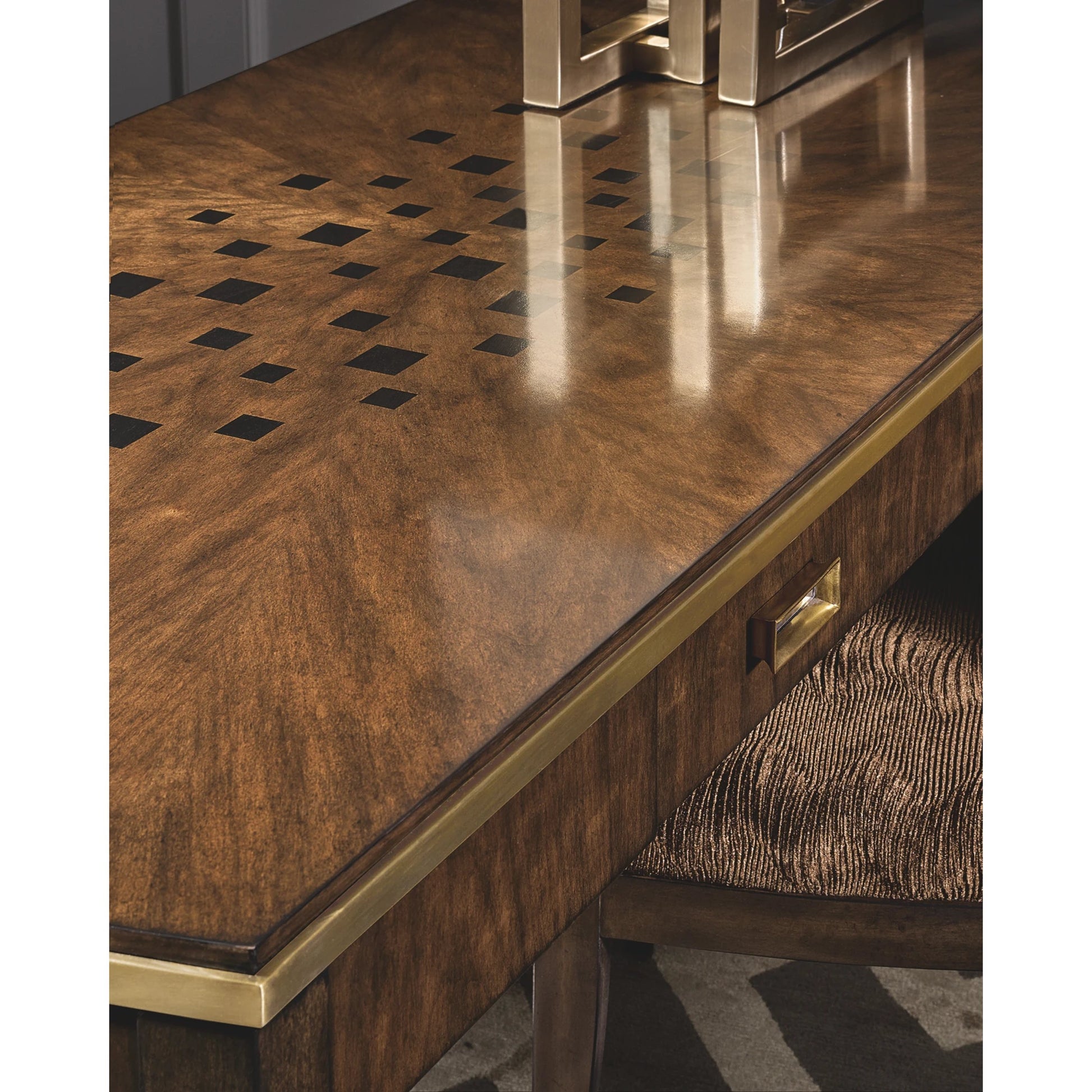 Lyric Desk by Maitland-Smith. Made from unique in a transitional style.
