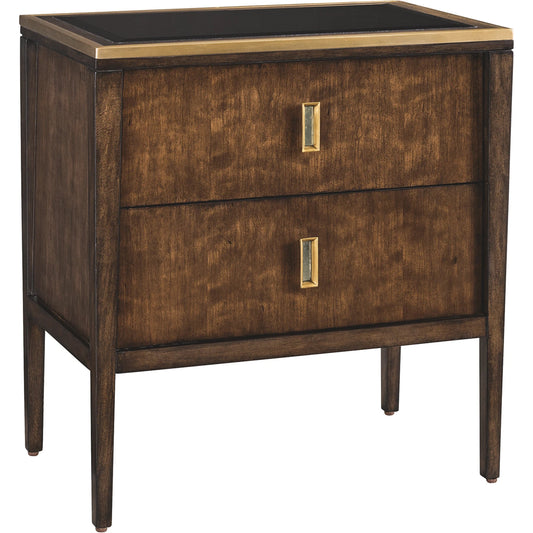 Lyric Nightstand by Maitland-Smith. Made from unique in a transitional style.