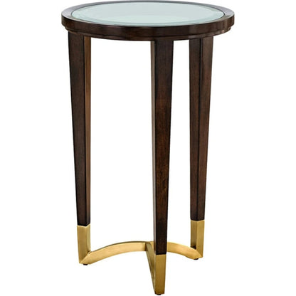 Lyric Chairside Table by Maitland-Smith. Made from unique in a transitional style.