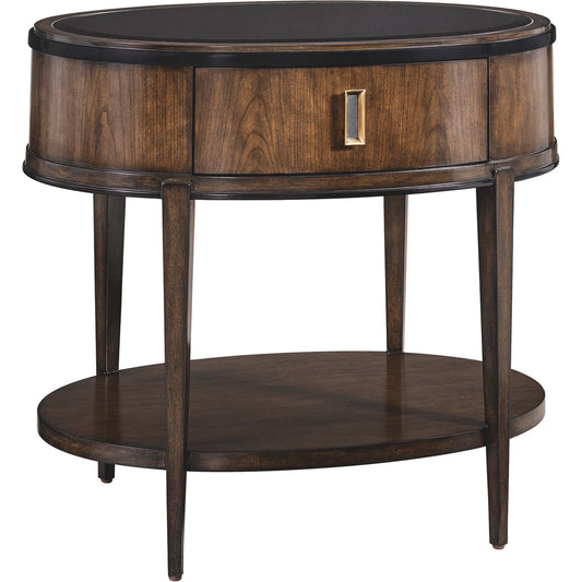 Lyric Nighstand by Maitland-Smith. Made from unique in a transitional style.
