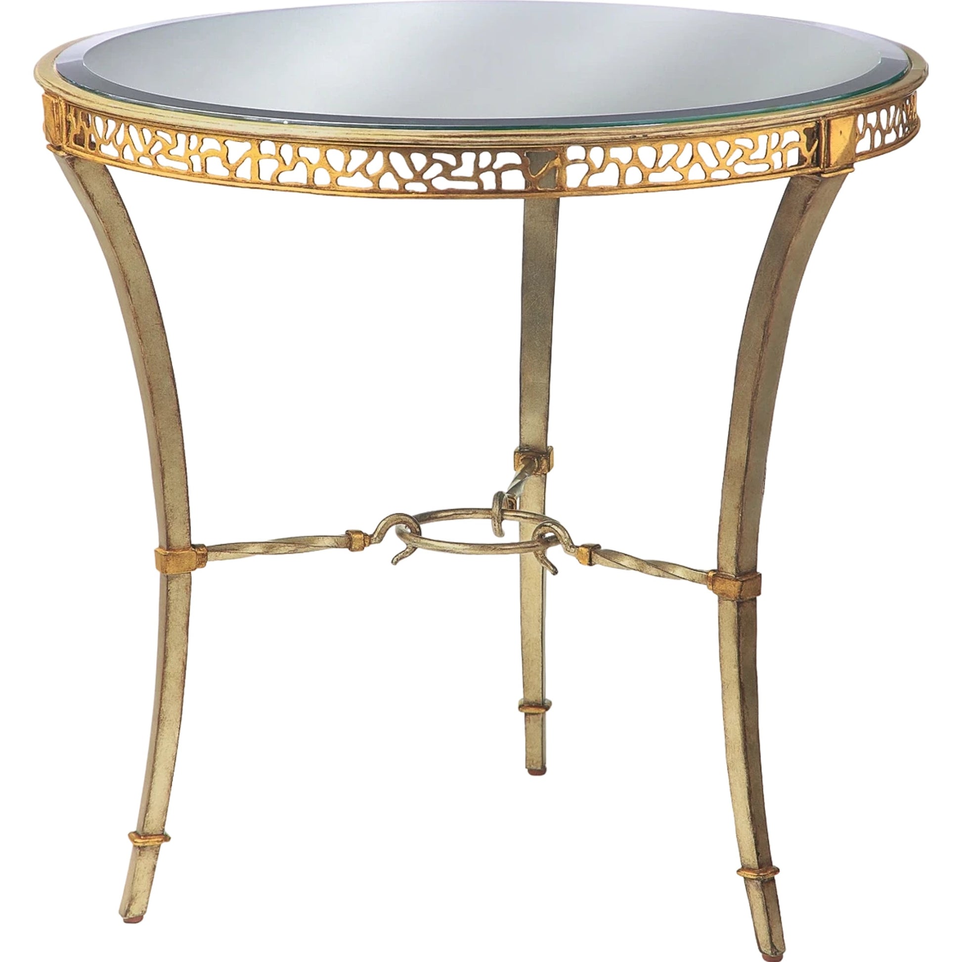 Bolero Round End Table by Maitland-Smith. Made from unique in a traditional style.