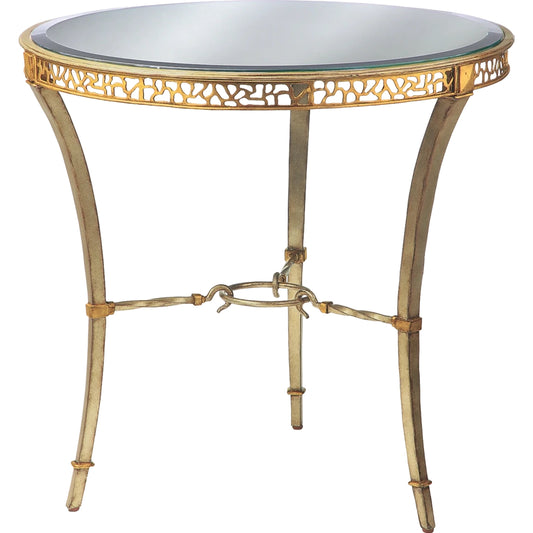 Bolero Round End Table by Maitland-Smith. Made from unique in a traditional style.