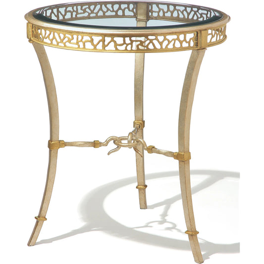 Bolero Chairside Table by Maitland-Smith. Made from unique in a traditional style.