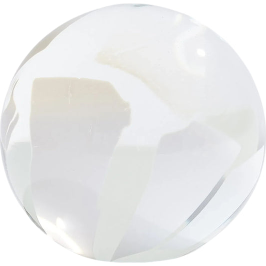 Glass Flakes Orb Paperweight by Global Views in clear. Made from unique in a modern style.