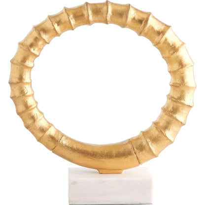 Infinity Horn Sculpture by Global Views in marble. Made from unique in a modern style.