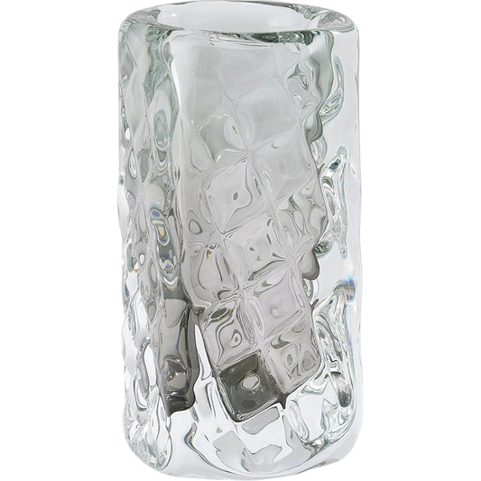 Quilted Vase by Global Views in clear. Made from unique in a unique style.