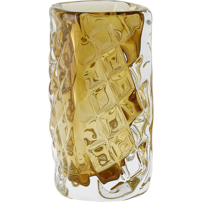 Quilted Vase by Global Views in clear. Made from unique in a transitional style.