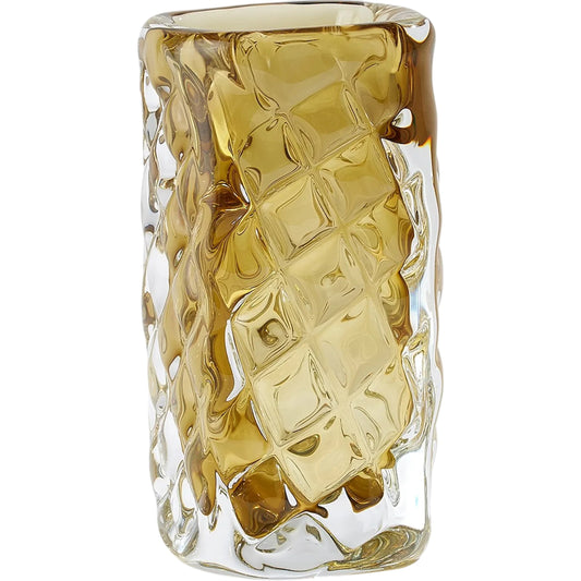 Quilted Vase by Global Views in clear. Made from unique in a unique style.