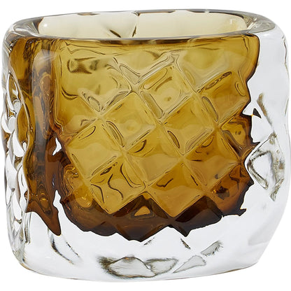 Quilted Vase by Global Views in clear. Made from unique in a transitional style.