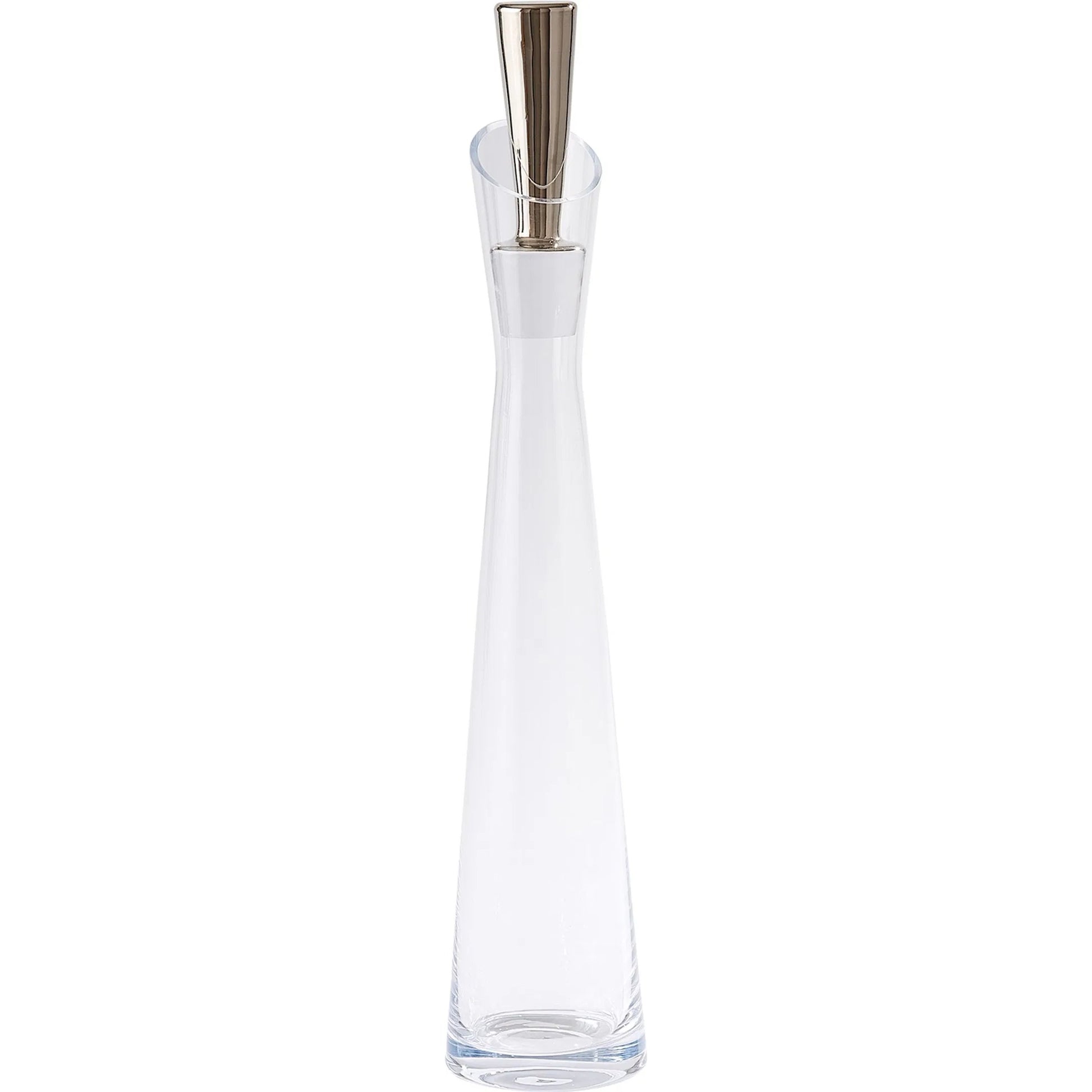 Slant Decanter by Global Views. Made from glass in a transitional style.
