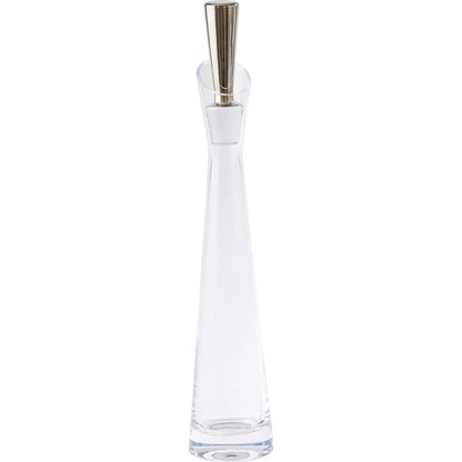 Slant Decanter by Global Views. Made from glass in a transitional style.