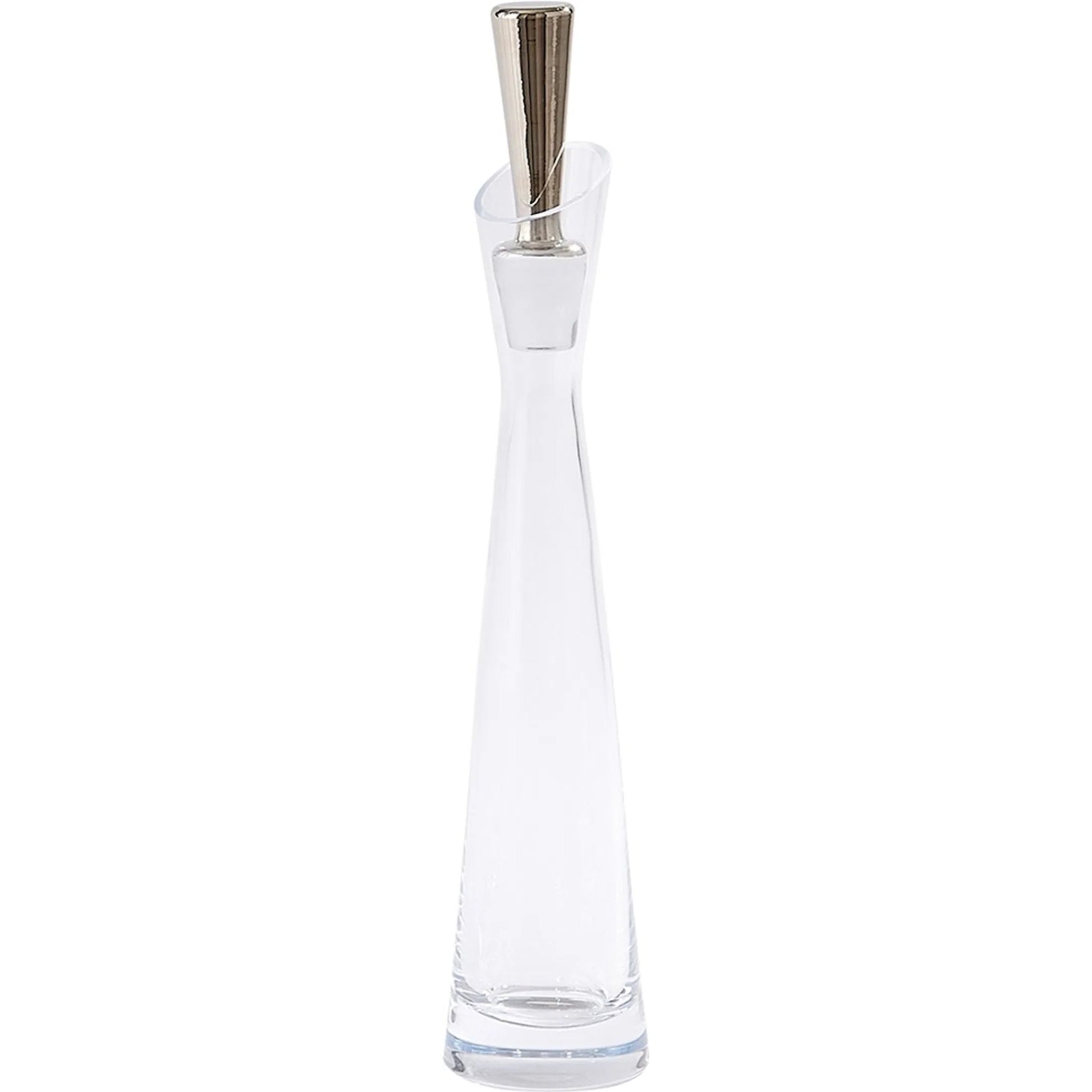 Slant Decanter by Global Views. Made from glass in a transitional style.