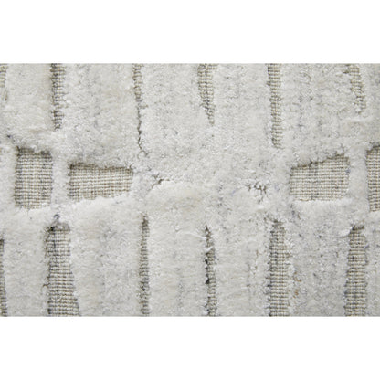 Elias Geometric Rug - ELS69FVF by Feizy in ivory, tan. Made from viscose, wool in a unique style.