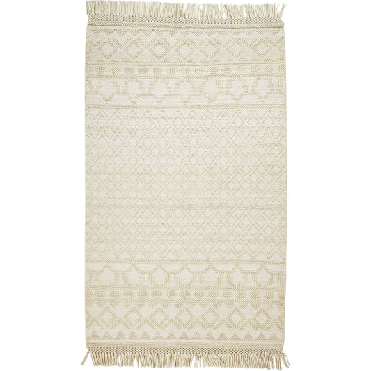 Phoenix Transitional Diamond Rug - 0809F by Feizy in ivory, tan. Made from wool, polyester, nylon in a unique style.
