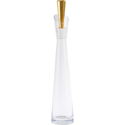 Slant Decanter by Global Views. Made from glass in a transitional style.