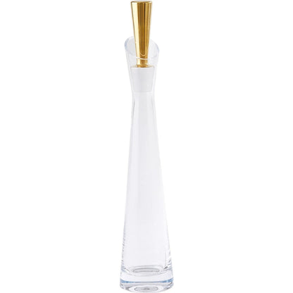 Slant Decanter by Global Views. Made from glass in a transitional style.