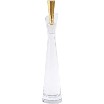 Slant Decanter by Global Views. Made from glass in a transitional style.