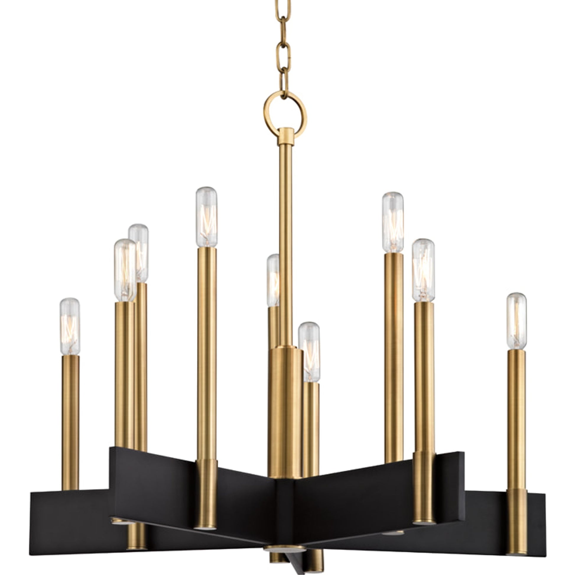 Abrams Chandelier by Hudson Valley. Made from steel in a modern style.