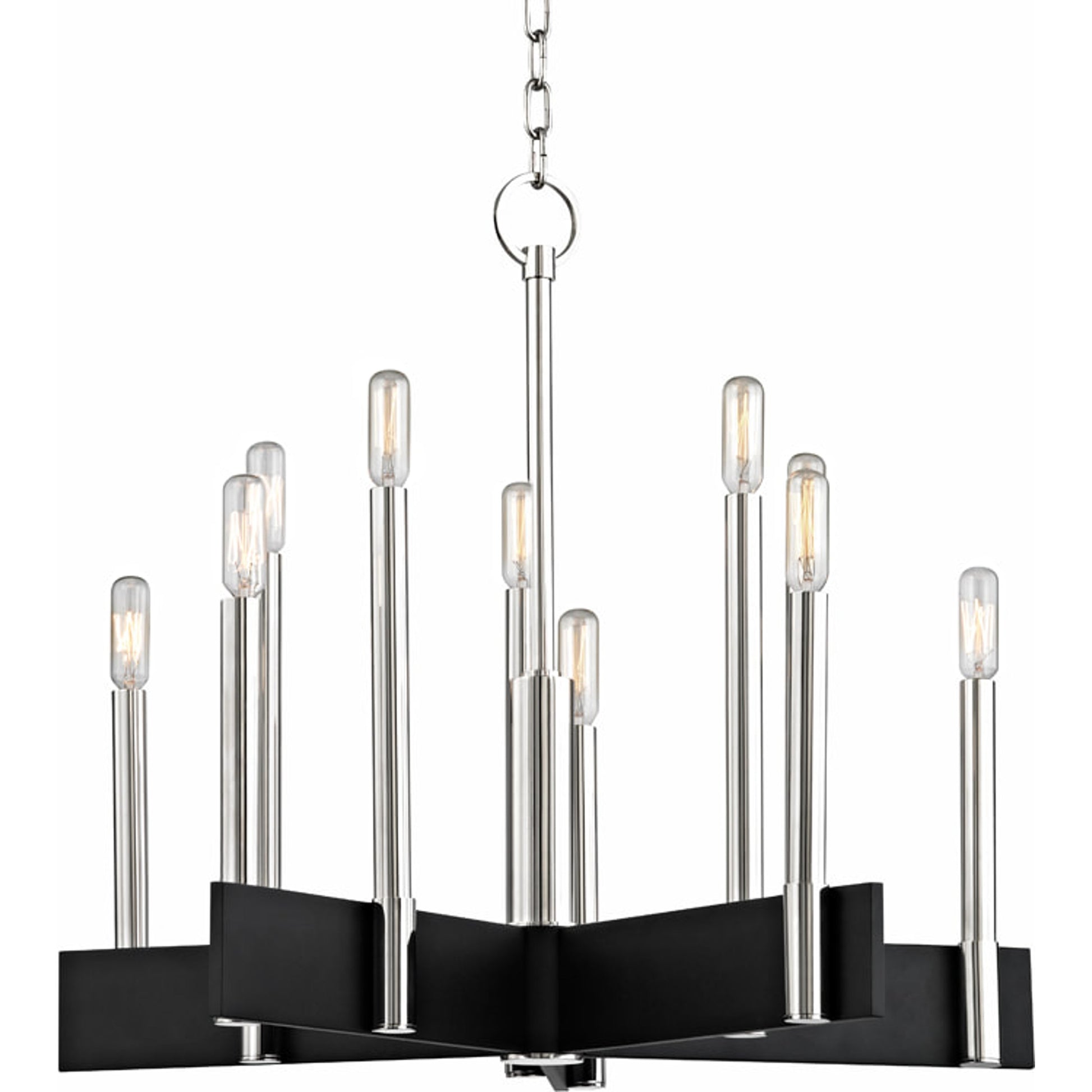 Abrams Chandelier by Hudson Valley. Made from steel in a modern style.