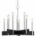 Abrams Chandelier by Hudson Valley. Made from steel in a modern style.