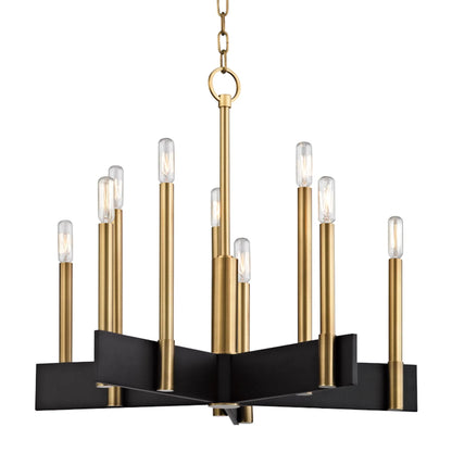 Abrams Chandelier by Hudson Valley. Made from steel in a modern style.