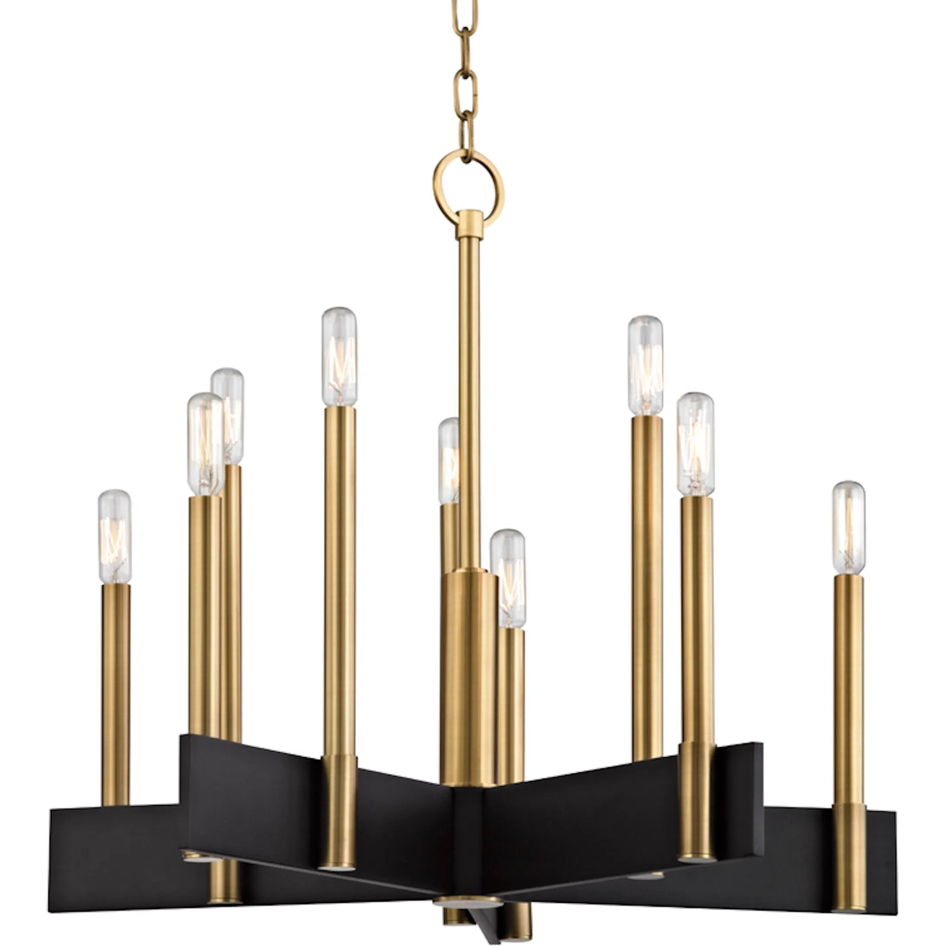 Abrams Chandelier by Hudson Valley. Made from steel in a modern style.