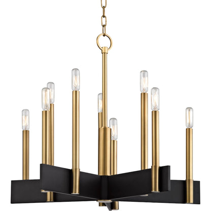 Abrams Chandelier by Hudson Valley. Made from steel in a modern style.