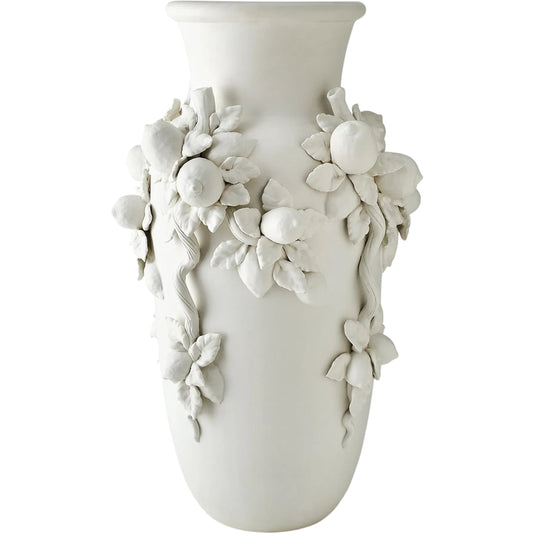 Villa Limone Urn by Global Views in white. Made from unique in a unique style.