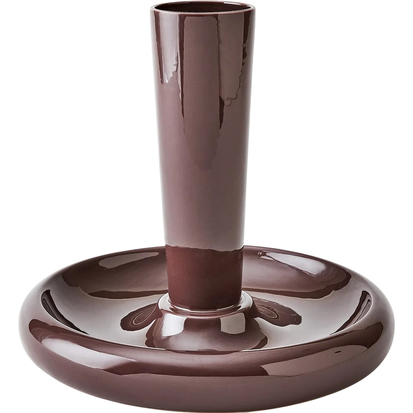 002 SI-2445721 | Primary Silo | Bountiful Vase by Global Views in plum. Made from earthenware in a eclectic & global style.