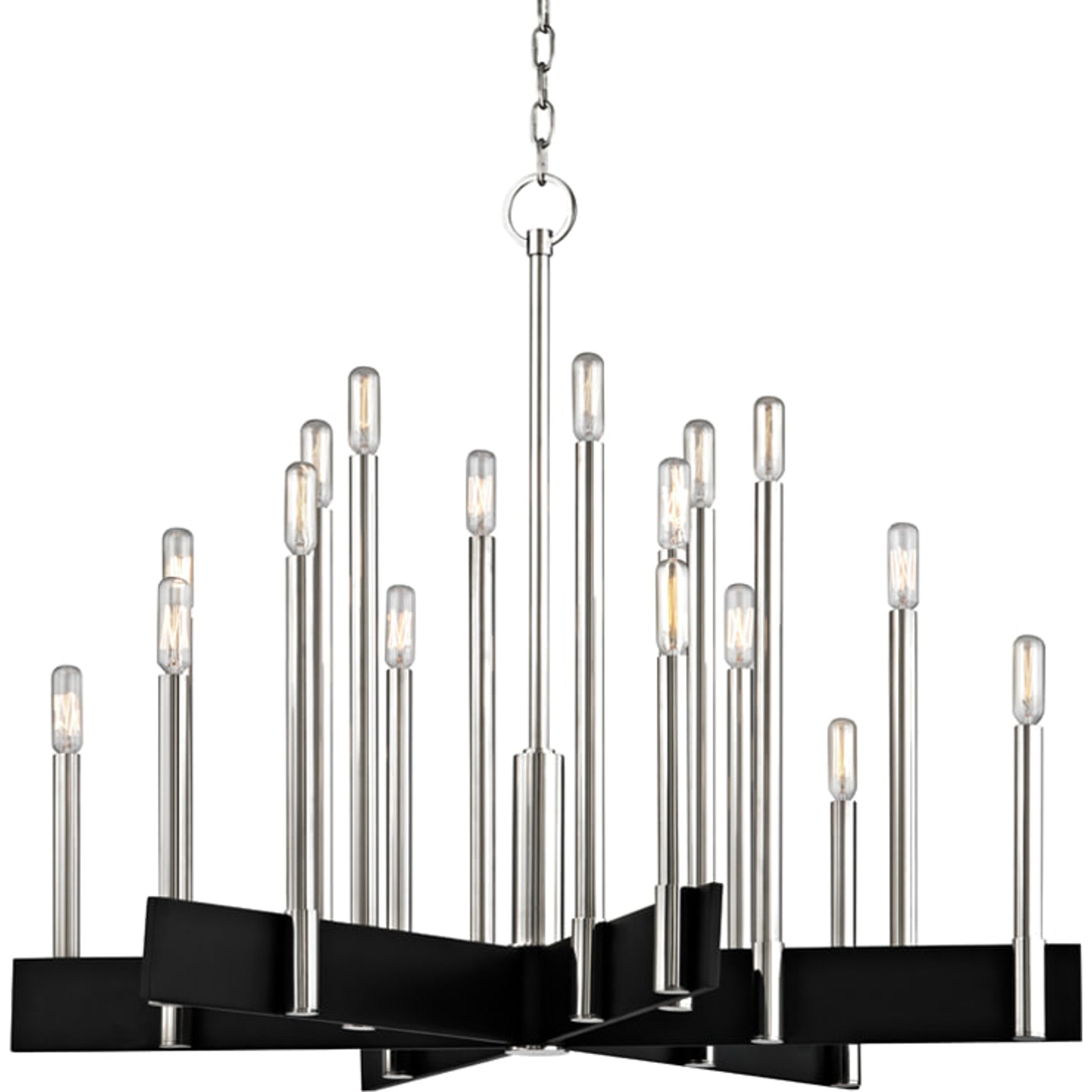 Abrams Chandelier by Hudson Valley. Made from steel in a modern style.