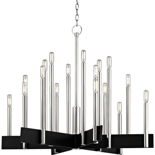 Abrams Chandelier by Hudson Valley. Made from steel in a modern style.