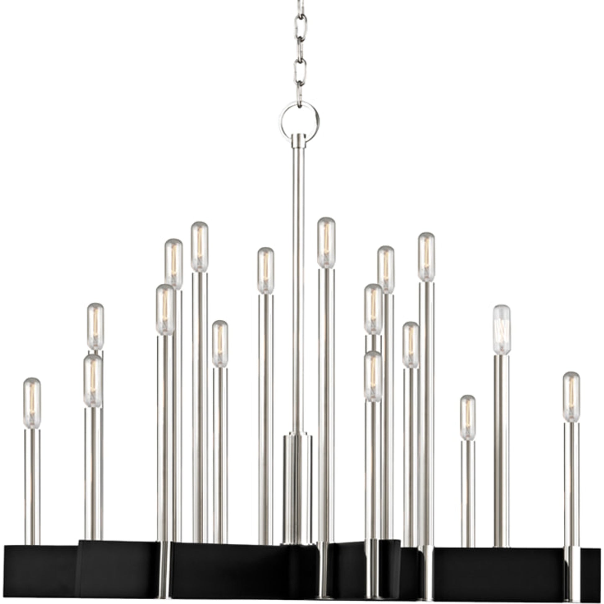 Abrams Chandelier by Hudson Valley. Made from steel in a modern style.
