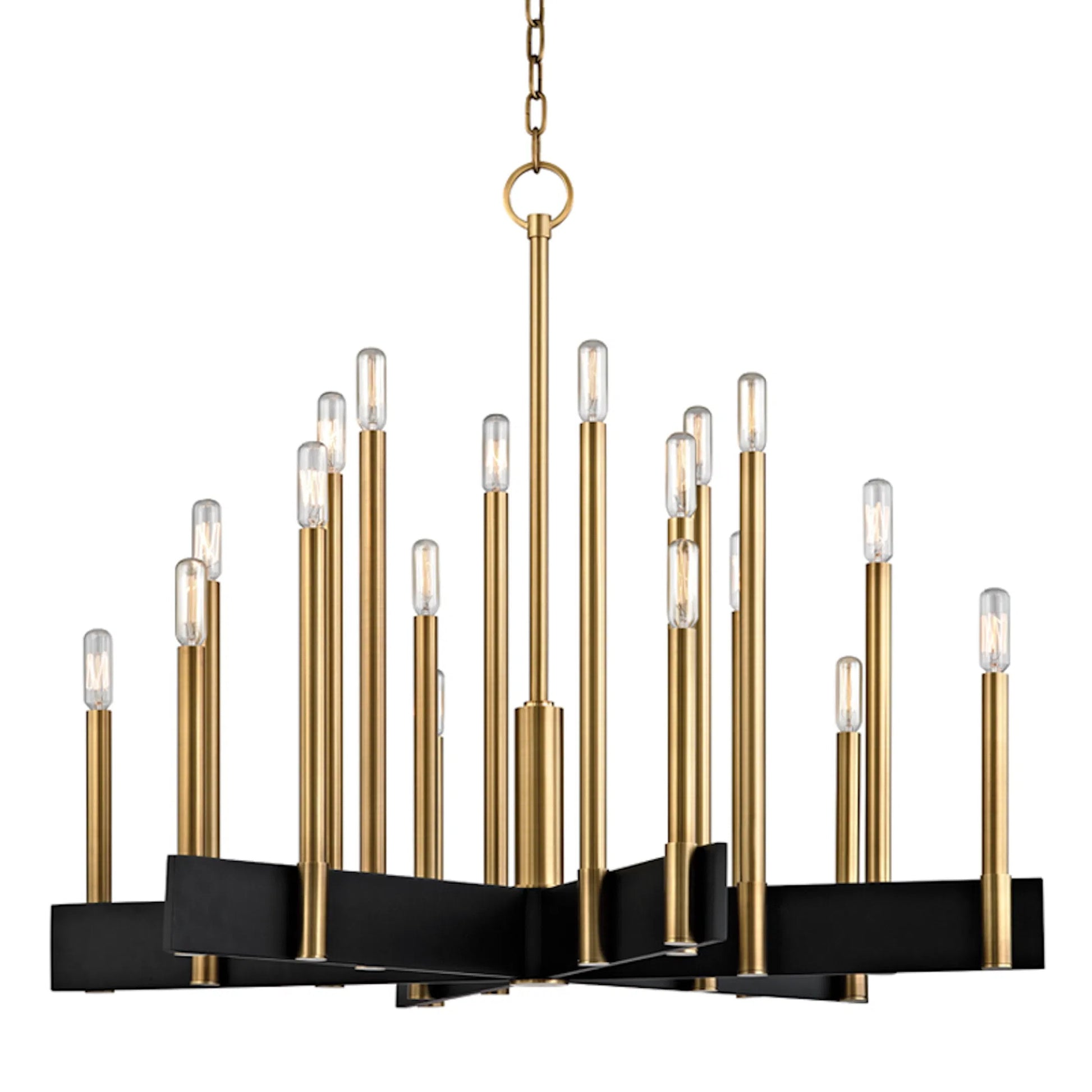 Abrams Chandelier by Hudson Valley. Made from steel in a modern style.