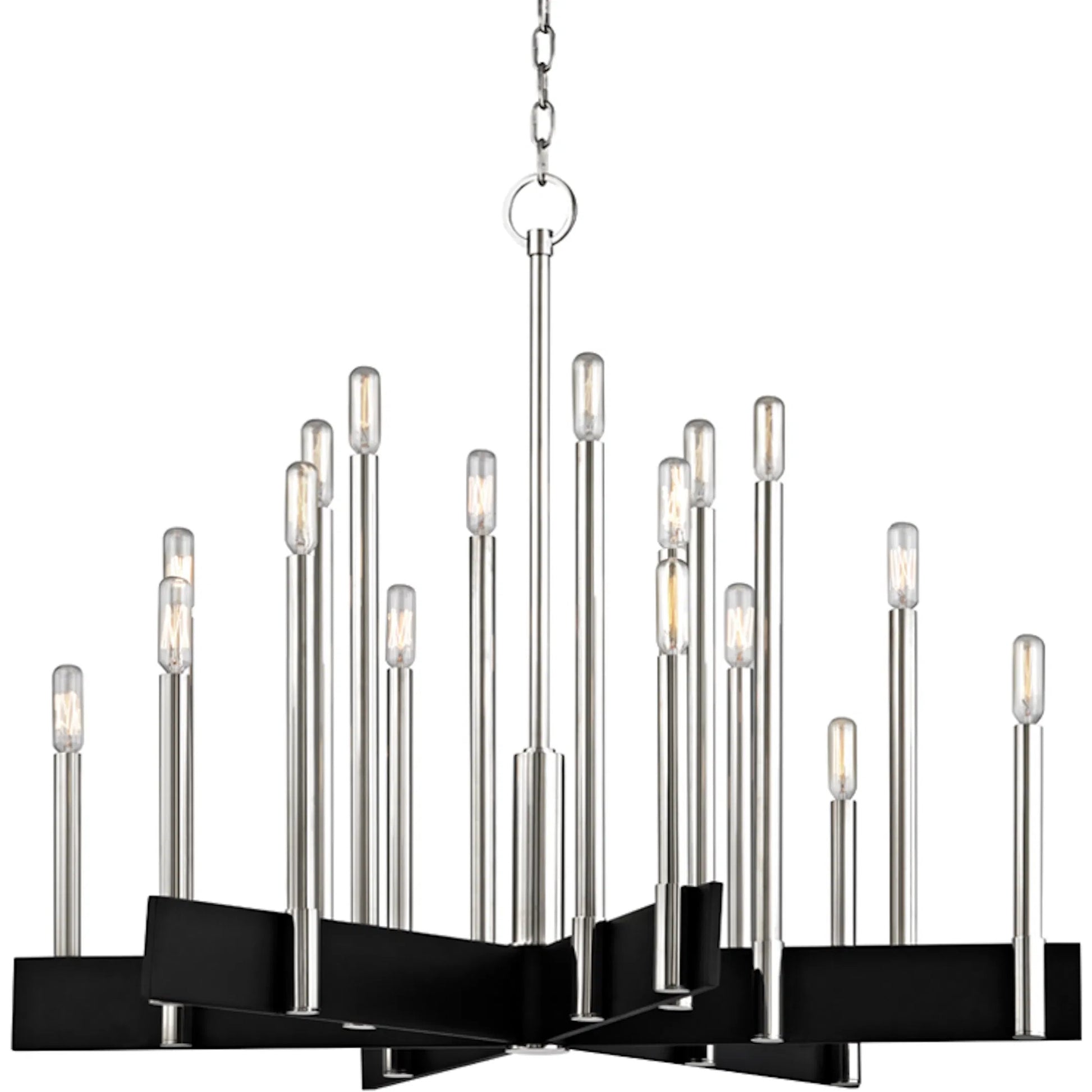 Abrams Chandelier by Hudson Valley. Made from steel in a modern style.