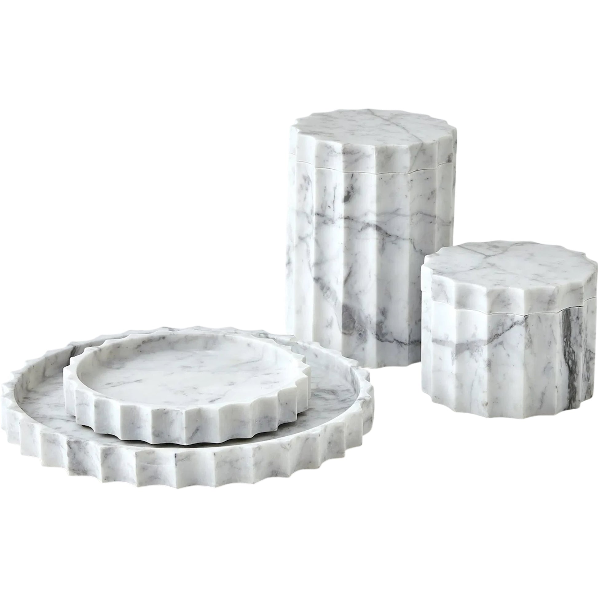 Ionic Tray by Global Views in marble. Made from unique in a modern style.