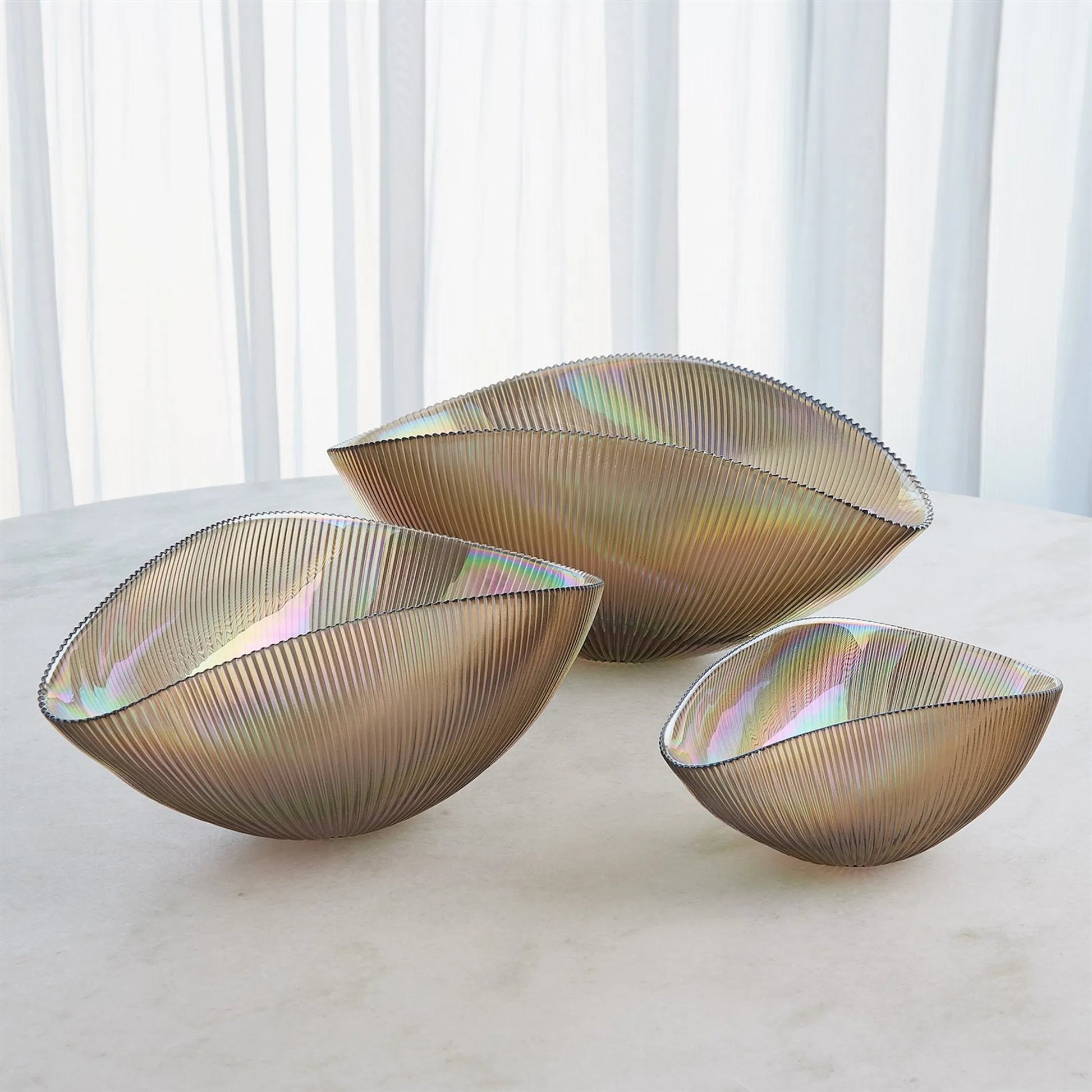 Pleated Bowl by Global Views. Made from unique in a eclectic & global style.