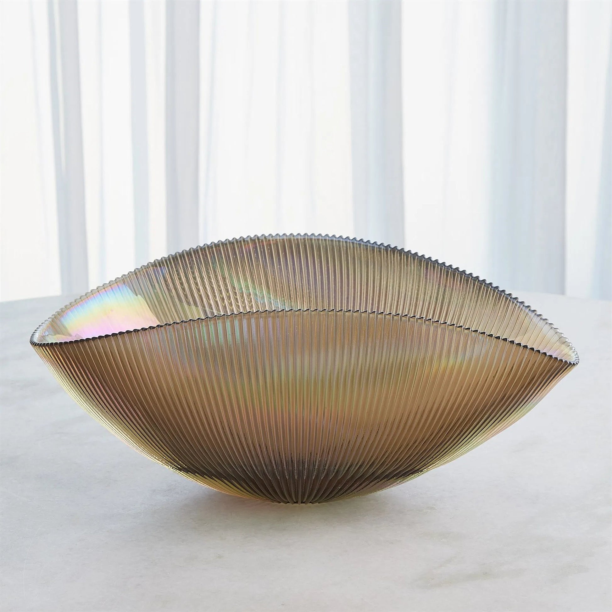 Pleated Bowl by Global Views. Made from unique in a eclectic & global style.